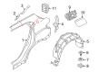 Diagram for 2023 BMW X2 Fender Splash Shield - 51719627814