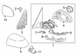 Diagram for BMW X7 Side View Mirrors - 51165A497B1