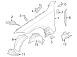 Diagram for BMW i4 Fender Splash Shield - 51718738045