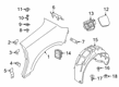 Diagram for BMW Z4 Fender Splash Shield - 51719627875