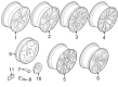 Diagram for 2023 BMW X5 Alloy Wheels - 36118090715