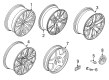 Diagram for 2023 BMW X5 Alloy Wheels - 36118090717