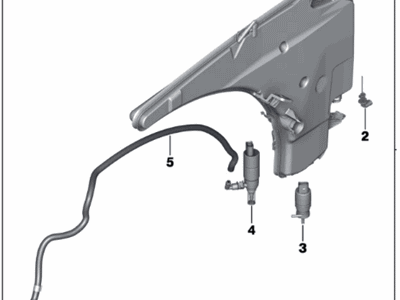 BMW 61678051590 Windshield Cleaning Container