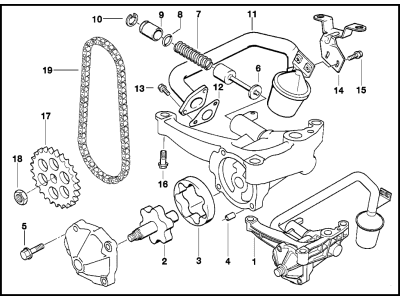 BMW 320i Oil Pump - 11411730475