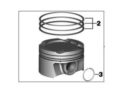 2017 BMW 430i Piston - 11258638450