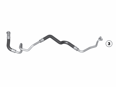 BMW 640i Oil Cooler Hose - 17227605686