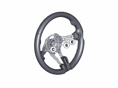 BMW 328i GT xDrive Steering Wheel - 32307848338
