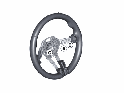2017 BMW 330e Steering Wheel - 32307850403