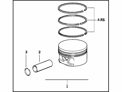 BMW 540i Piston - 11251702040