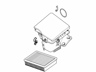 BMW 325xi Air Filter Box - 13717501972