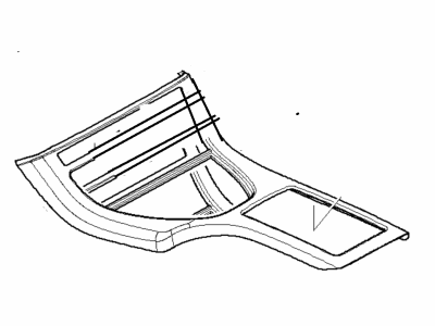 BMW X5 Center Console Base - 51167124460