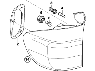 BMW X5 Tail Light - 63217158941