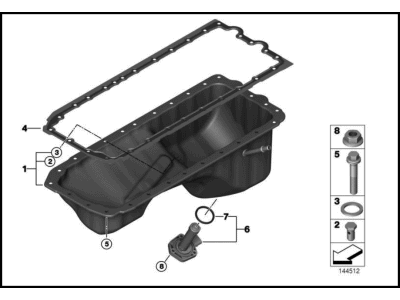 BMW 11130396707 Set Of Aluminium Screws Oil Pan