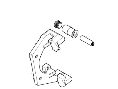 BMW X5 Brake Caliper Bracket - 34216757058