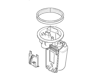 BMW 16118487368 Fuel Pump With Fuel Level Sensor