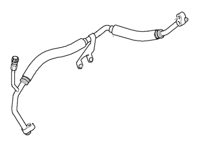 2002 BMW 745i A/C Liquid Line Hoses - 64536922694