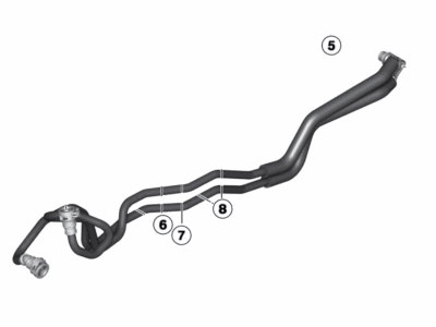 BMW 17227607160 Transmission Oil Cooler Line