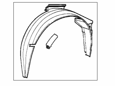 1989 BMW 535i Fender Splash Shield - 51711944363