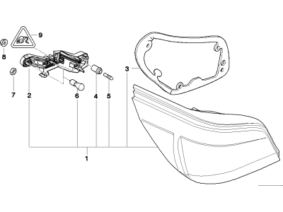 2007 BMW M5 Tail Light - 63217180515