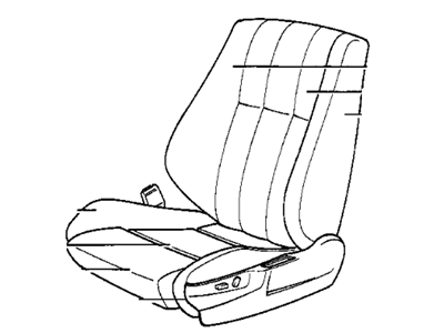 1992 BMW 735iL Seat Cushion Pad - 52108101817