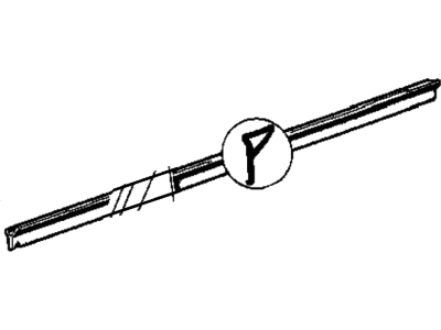 BMW 51211906273 Door Weather Strip Inner Left