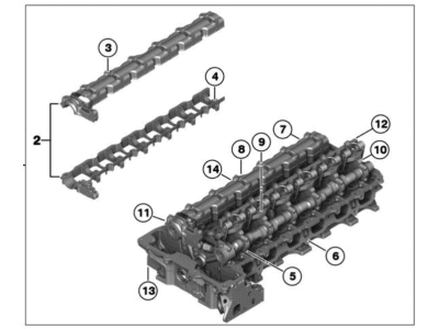 BMW 11120392547 Set Of Aluminium. Screws For Cylinder Head