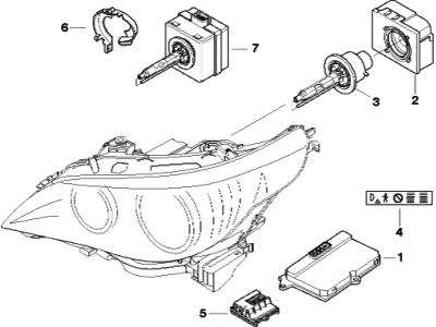 BMW 530xi Headlight Bulb - 63217160807