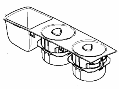 2008 BMW X3 Cup Holder - 51163404750