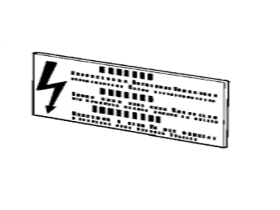 BMW 51141363259 Label "Transistorized Ignition"