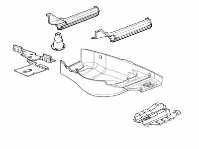 1994 BMW 325is Floor Pan - 41128122351