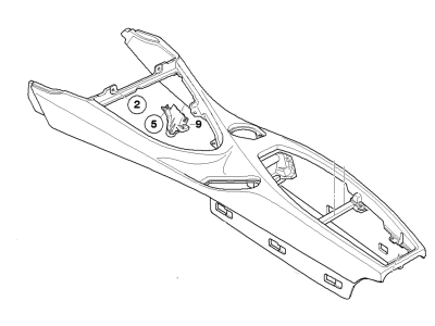 BMW 645Ci Center Console Base - 51166972571