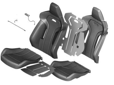 BMW 52108058490 Heating Element, Sports Backrest