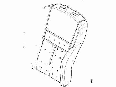 BMW 52108042143 Left Backrest Upholstery