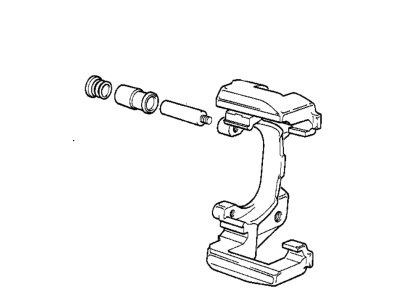 BMW 850CSi Brake Caliper Bracket - 34111160327