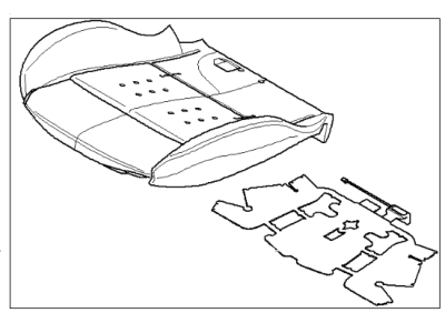 2001 BMW X5 Seat Cushion Pad - 52107245512