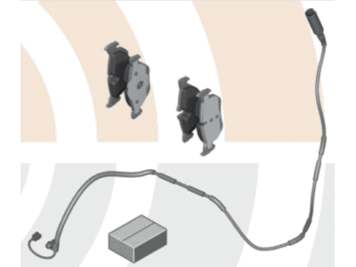 BMW 34212413041 Set, Brake Pads, With Brake-Pad Sensor