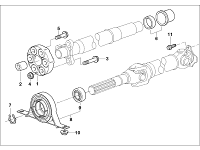 BMW 750i Universal Joints - 26111229754