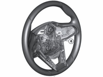 BMW 32307950717 SPORT STEERING WHEEL, LEATHE