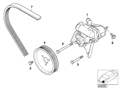 BMW 32416750156 Pressure Hose Assembly