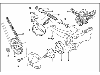 1995 BMW 525i Oil Pump - 11411726671