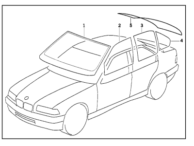 BMW 320i Window Channel - 51328213981