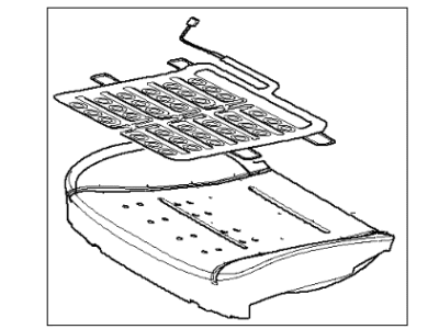 2001 BMW X5 Seat Cushion Pad - 52107245511