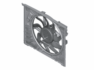 2021 BMW 330e xDrive A/C Condenser Fan - 17428666819