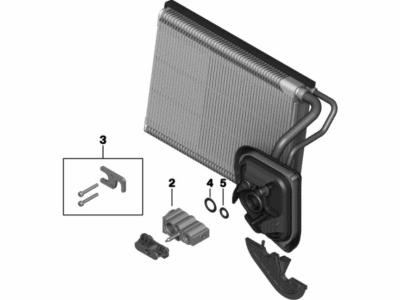 BMW X3 A/C Evaporator Core - 64119382873