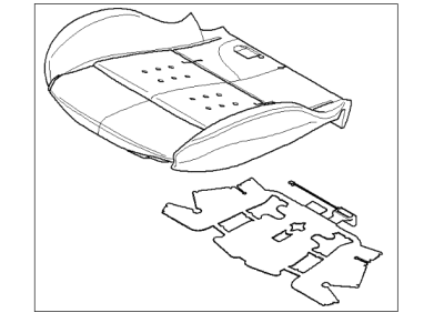 2006 BMW 325i Seat Cushion Pad - 52107244128