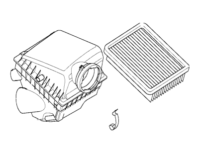 BMW 740i Air Filter Box - 13711432824