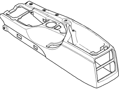 2009 BMW M5 Center Console Base - 51167897098