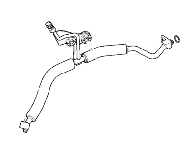 BMW 545i A/C Liquid Line Hoses - 64536911945