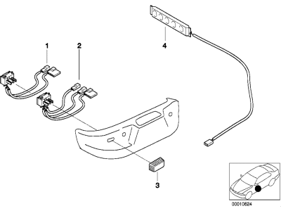 BMW 61318410677 Button For Longitud.And Vertical Adjustm.