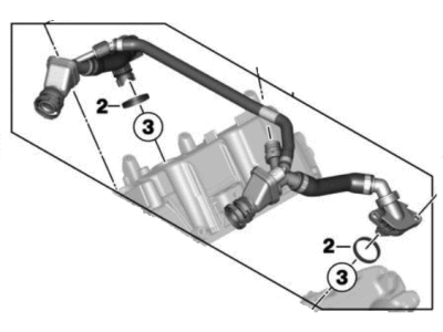 2013 BMW 750i PCV Valve Hose - 11158637873